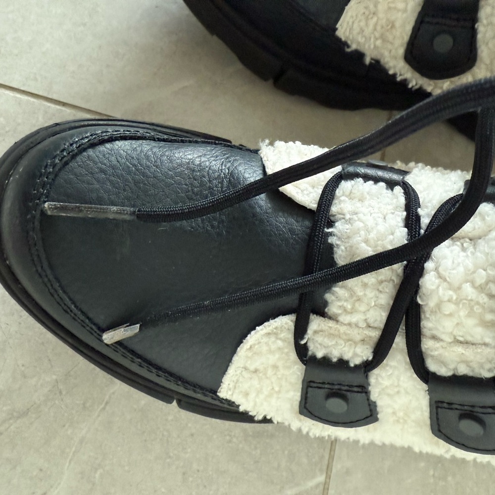 Sorel Women’s Explorer II Joan Boot. Size 7.5. Black/Sea Salt. - Picture 8 of 11